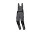Graue und schwarze Arbeitslatzhose mit Trägern und Taschen
