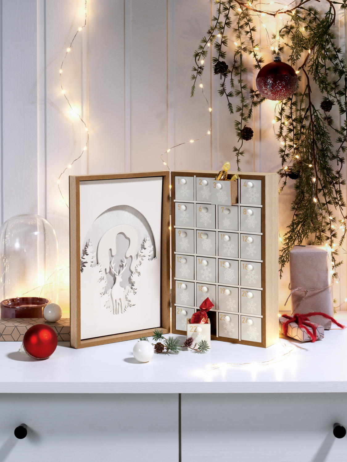LIVARNO HOME Adventskalender (Weiß) – Bild 2 von 4