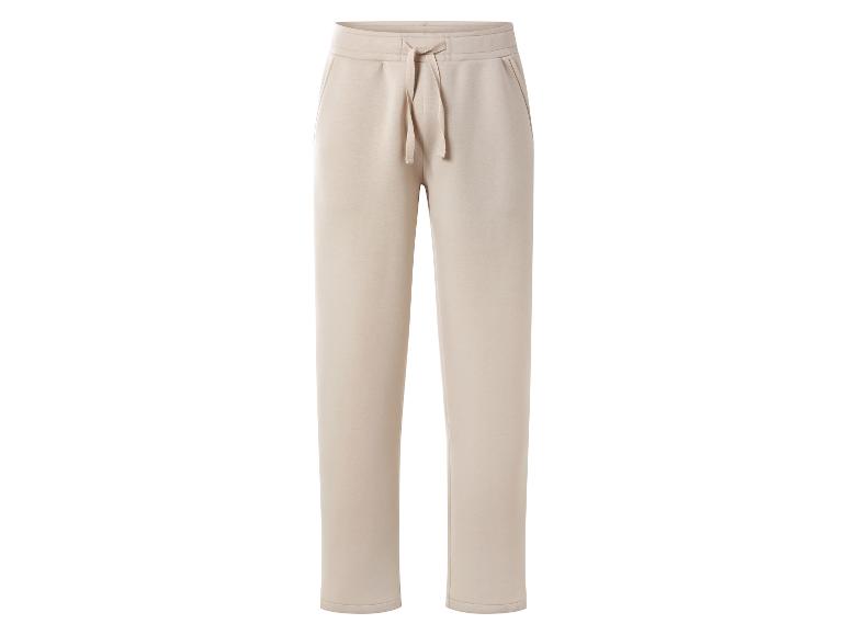 Beige Damen-Jogginghose mit Kordelzug in der Taille