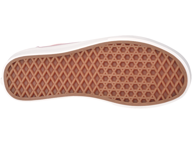 Schuhsohle mit Rauten- und Sechseckmuster.
