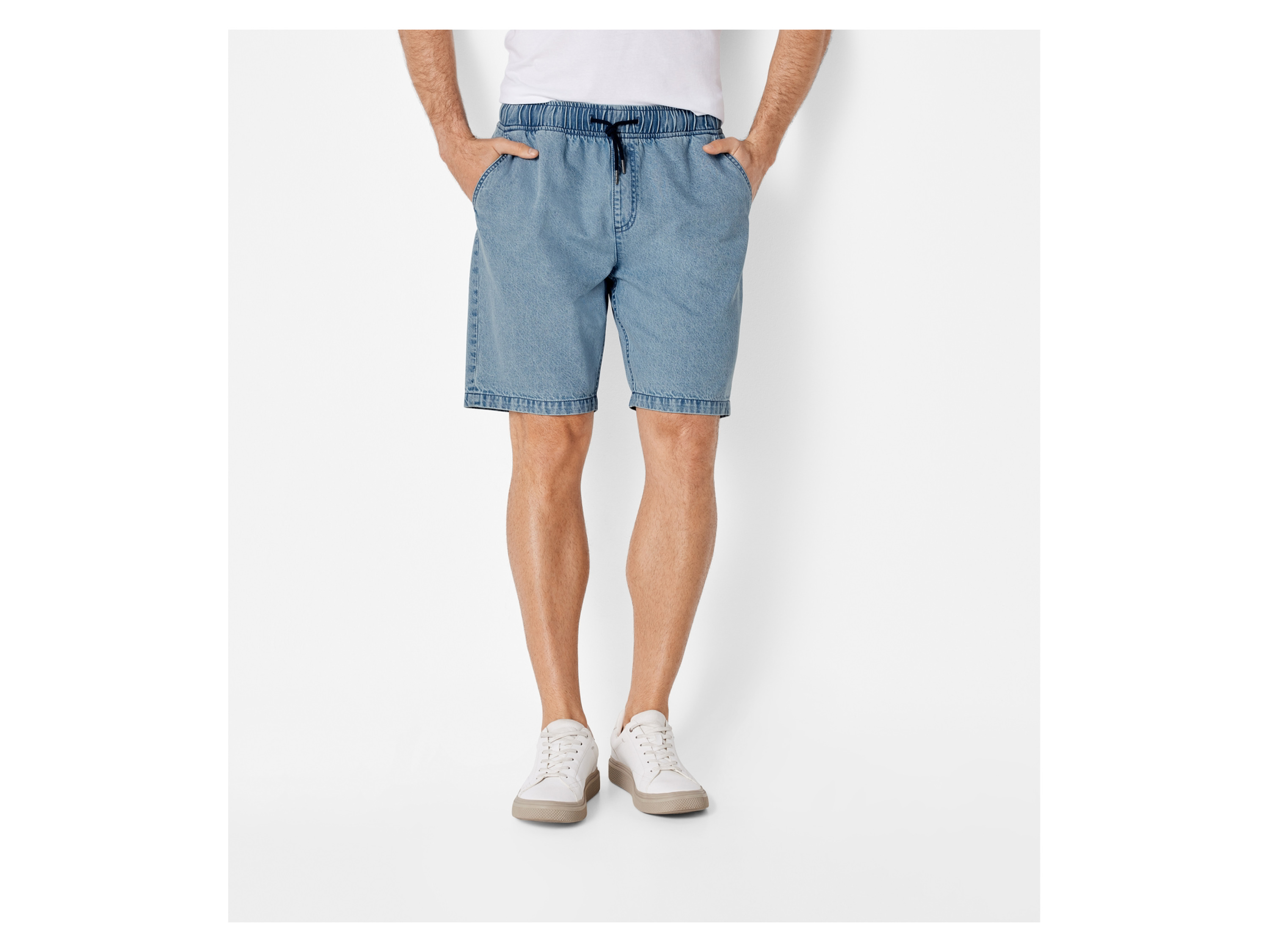 LIVERGY® Herren Jeansshorts (Hellblau, S (44/46)) – Bild 2 von 3