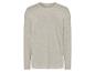 Hellgraues Langarmshirt.