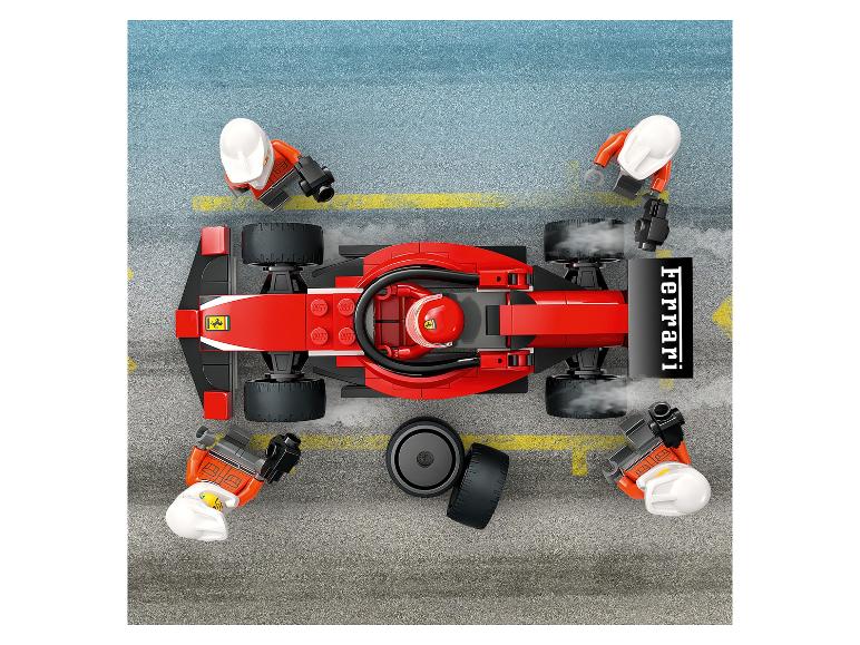 60443 F1® Boxenstopp mit Boxencrew und Ferrari Flitzer