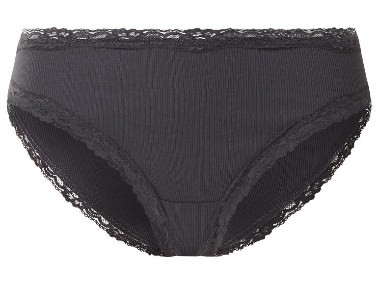 Schwarzer Damen-Slip mit Spitzendetails