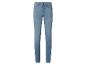 Hellblaue High-Waist Damenjeans.