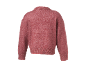 Rosa Strickpullover für Damen, Rückansicht.