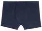 Dunkelblaue Boxershorts.