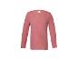 Rosa geripptes Langarmshirt
