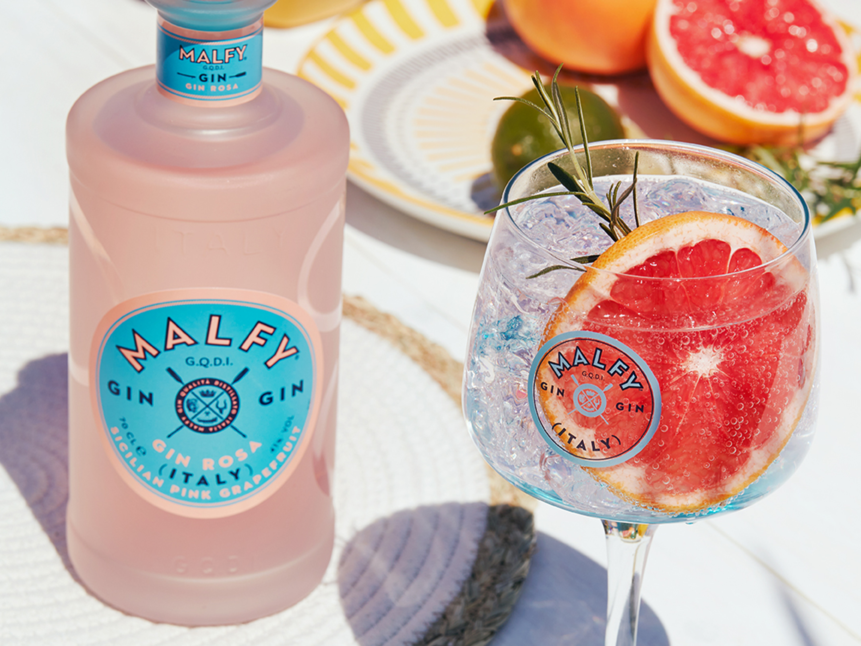 MALFY GIN Rosa Pink Grapefruit 41% Vol – Bild 3 von 3