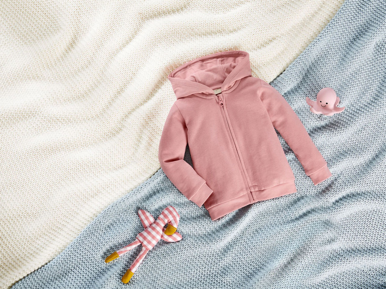 Gehe zu Vollbildansicht: lupilu® Baby Mädchen Sweatjacke, aus reiner Bio-Baumwolle - Bild 3