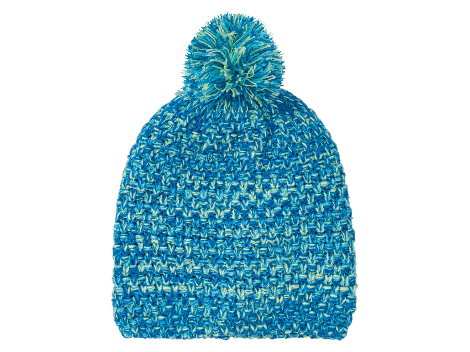 lupilu® Kleinkinder Strickmütze (98/110, hellblau/gelb) | 04055332062567