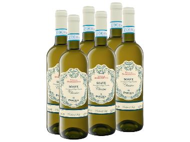 PASQUA 6 x 0,75-l-Flasche Weinpaket Villa Borghetti Soave Classico DOC trocken Weißwein