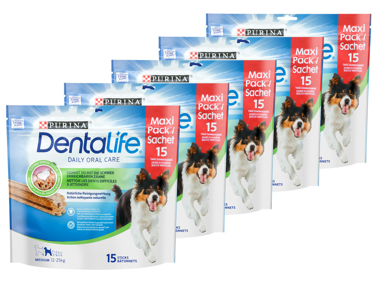 Gehe zu Vollbildansicht: Purina DentaLife Multipack Medium 75 Sticks, 5 x 345 g - Bild 1
