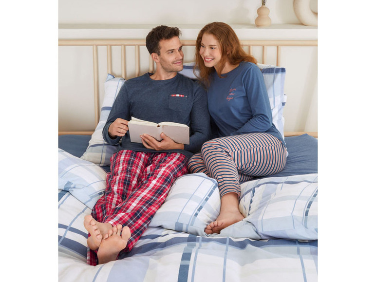 Gehe zu Vollbildansicht: LIVERGY Herren Pyjama aus reiner Baumwolle - Bild 9