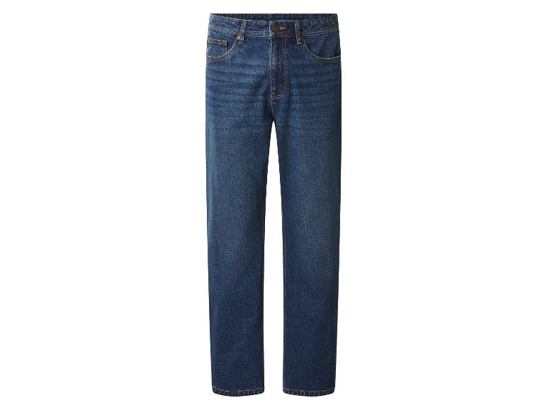 Dunkelblaue Herren-Jeans im klassischen Schnitt