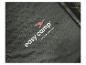 Ein graues Easy Camp Zelttuch mit Logo.