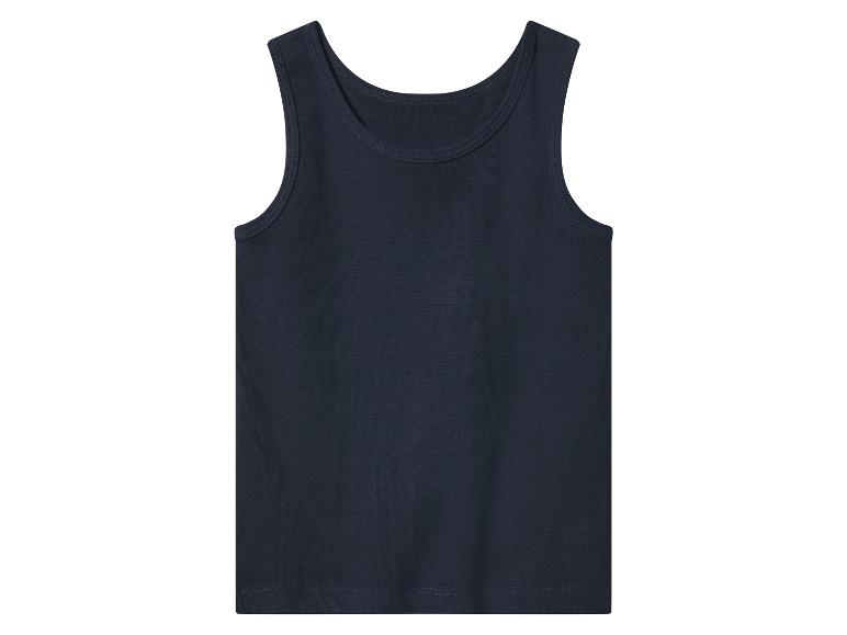 Dunkelblaues ärmelloses Herren-Unterhemd