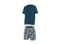 Herren T-Shirt und gestreifte Shorts.
