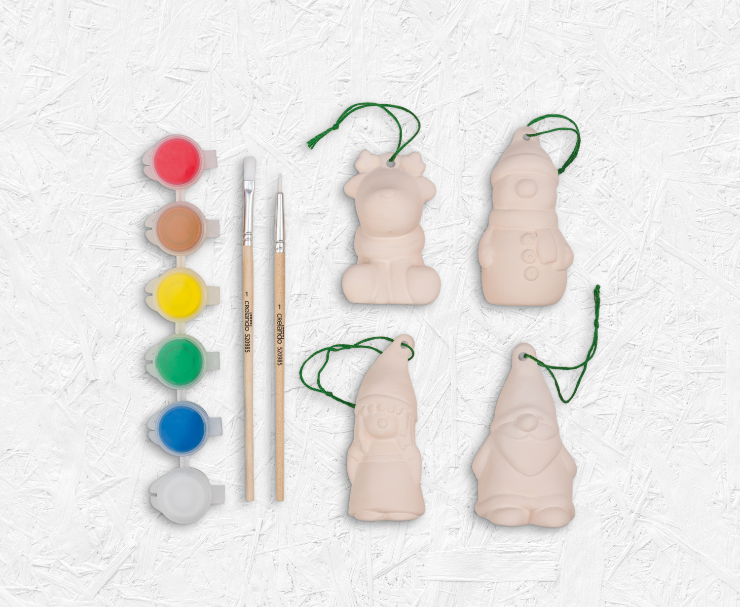 CRELANDO® Weihnachtsfiguren zum Bemalen – Bild 3 von 4