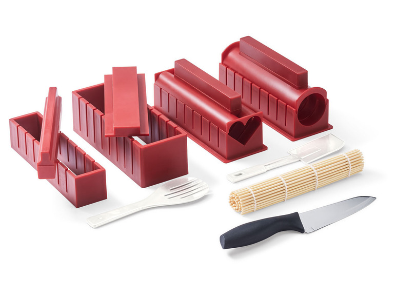 ERNESTO® Sushi Maker Kit + Porzellan Sushi-Set
