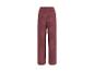 Damenhose mit elastischem Bund und Streifenmuster in Rotbraun.