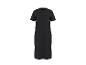 Schwarzes Kurzarmkleid mit Rundhalsausschnitt