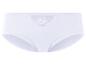 Weiße Unterhose mit Spitzendetail.