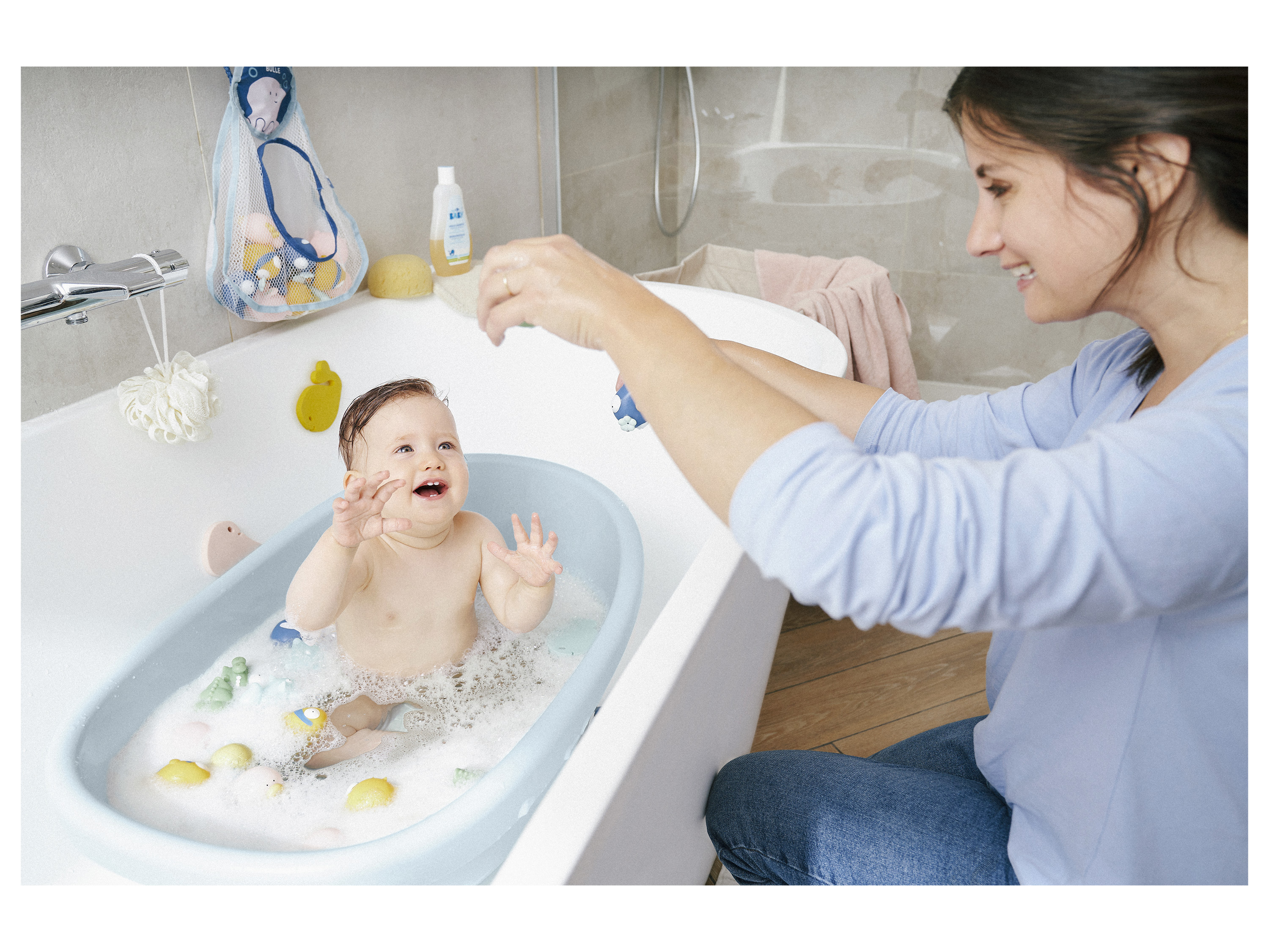 Thumbnail - Badabulle Badewanne »Kleiner Wal«, integrierter Abflussstopfen