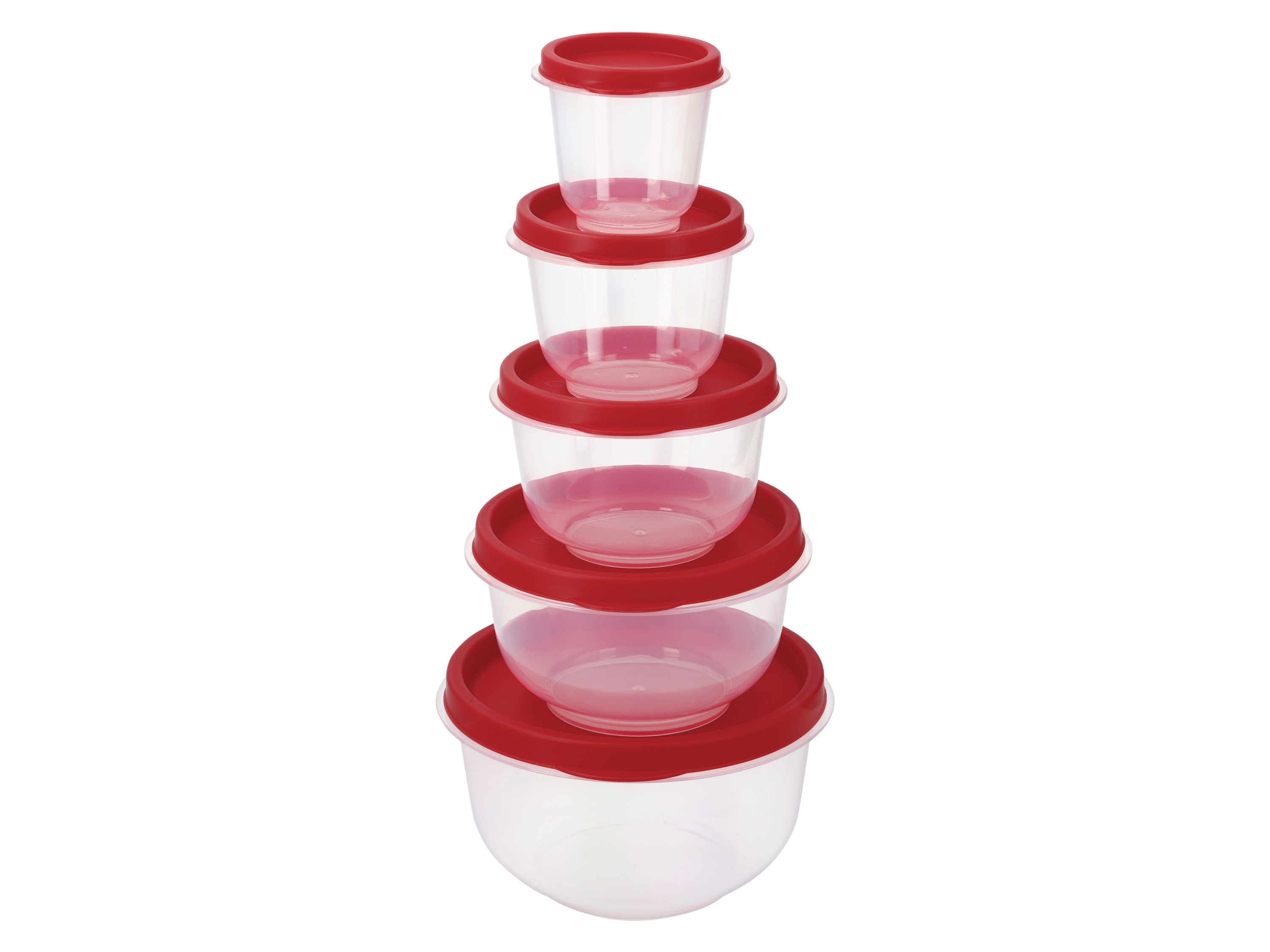 Thumbnail - SILVERCREST® Frischhaltedosen-Set (Rund, Rot)