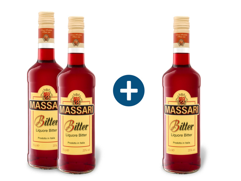 2+1 Paket Massari Bitter Likör 25% Vol