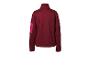 Damen-Fleecejacke in Bordeaux mit rosa Einsatz am Ärmel