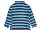 Blau-weiß gestreifte Fleecejacke für Kinder.