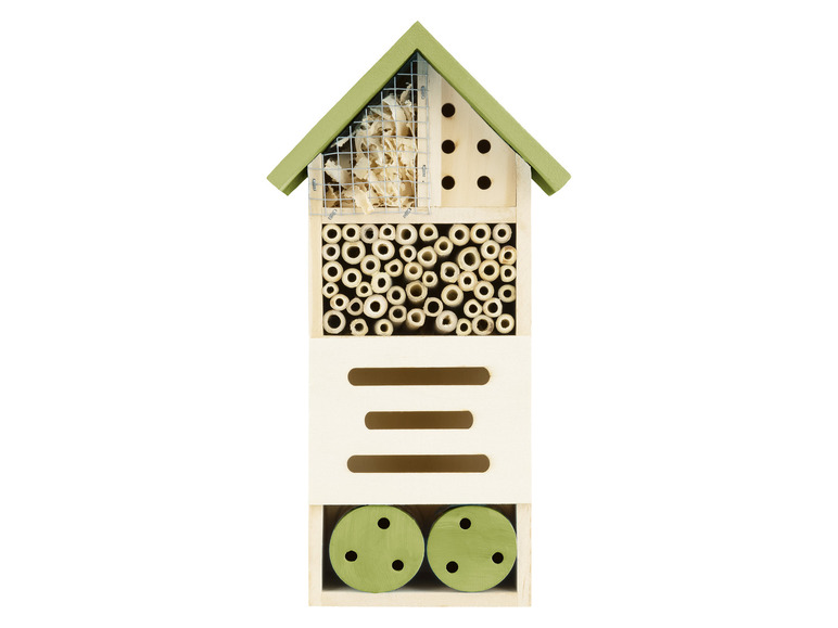 Gehe zu Vollbildansicht: Insektenhotel / Vogelhäuschen, aus Holz - Bild 9