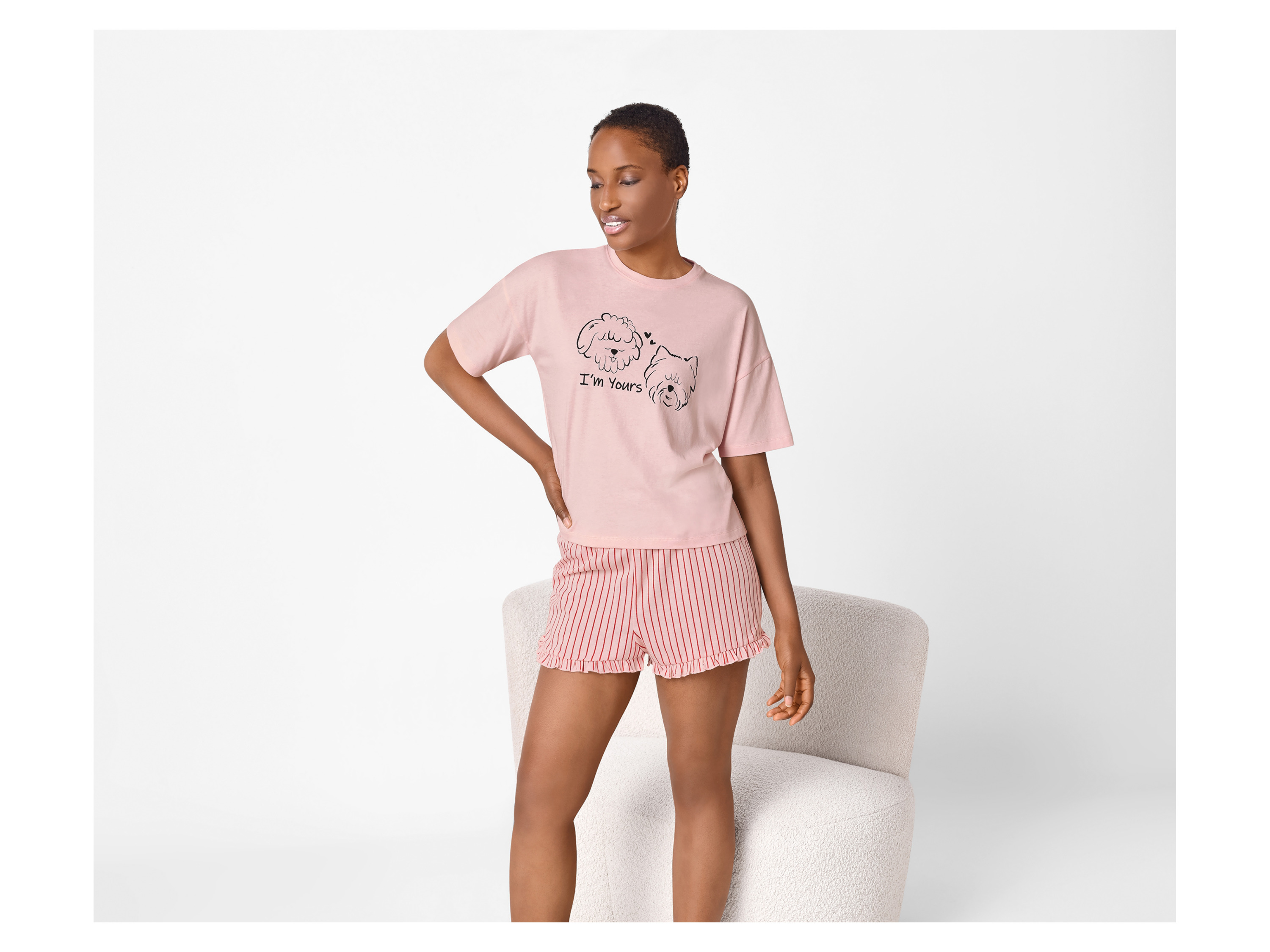 Thumbnail - esmara® Damen Shorty Pyjama (Rosa, M(40/42))