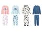 Kinderpyjamas mit Disney (Minnie, Stitch, Mickey) und Spiderman