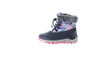 Kinder-Winterstiefel mit Blumenmuster und pinker Sohle