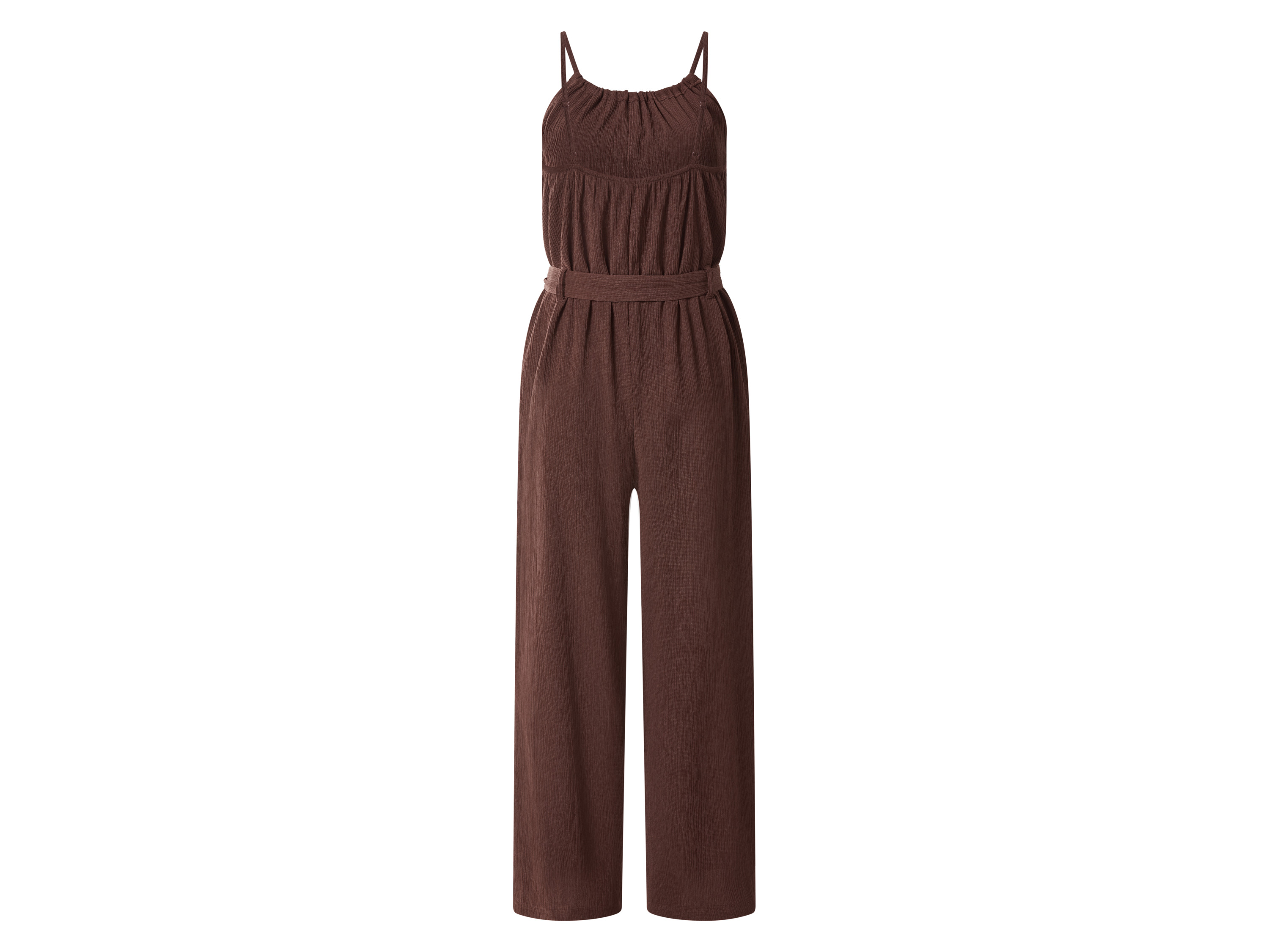 ESMARA® Damen Crêpe-Jumpsuit (Braun, XS(32/34)) – Bild 3 von 3
