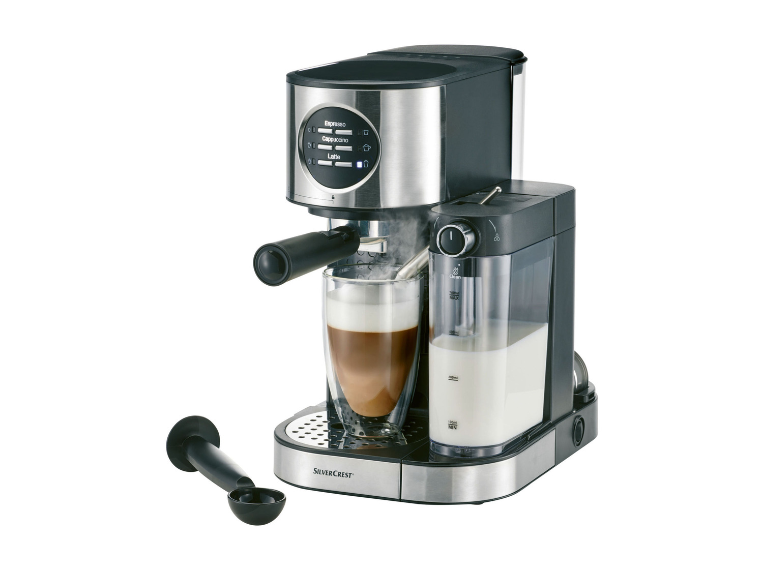 SILVERCREST® KITCHEN TOOLS Espressomaschine mit Milcha…
