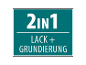 2 in 1: Lack und Grundierung.