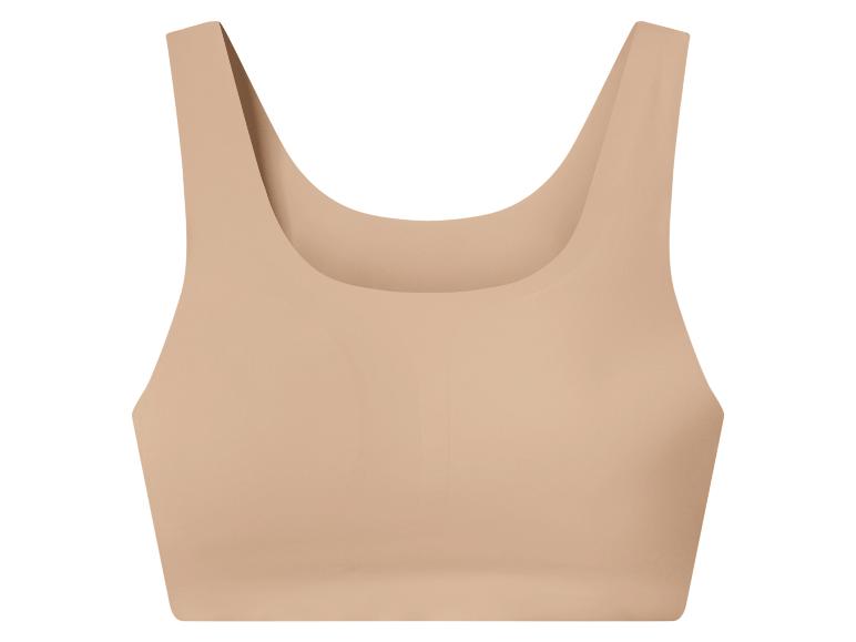 Nahtloser beiger Sport-BH für Damen
