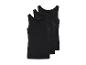 Drei schwarze Tanktops.