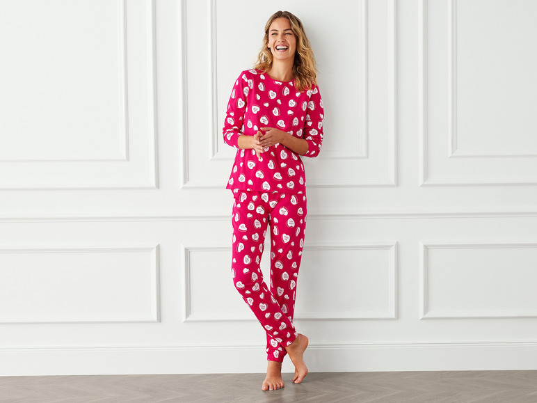 Gehe zu Vollbildansicht: esmara® Damen Pyjama aus reiner Baumwolle - Bild 9