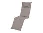Graues Liegestuhlkissen mit Kopfkissen