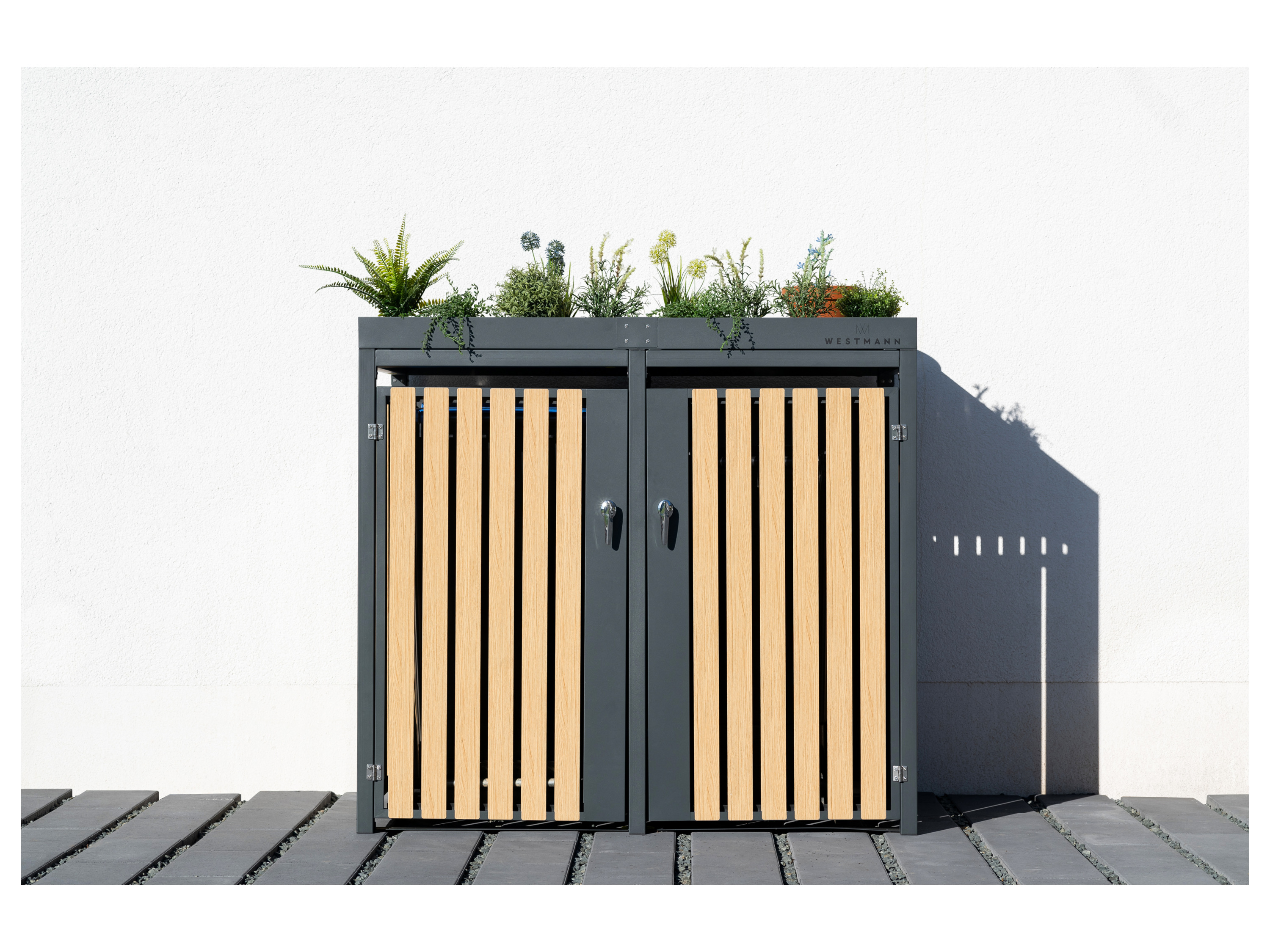 Thumbnail - Westmann Mülltonnenbox »Planta« (2 x 240 L)