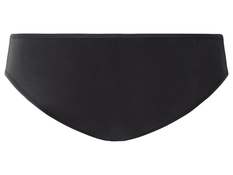 Schwarze Damen-Slips aus Baumwolle.