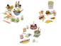 Holzspielzeug für die Küche: Salat-, Fast-Food- und Kuchenback-Set.