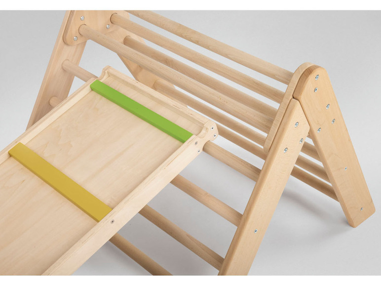 Rutsche, Playtive Trittstufen 2-in-1 Holz Kletterleiter und 4 farbige