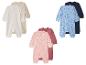 Baby-Strampler in 3 Sets: beige, rosa und blau mit Sternenmuster, sowie unifarben