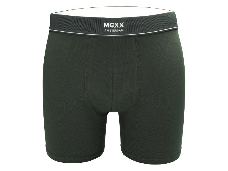 Dunkelgrüne Mexx Amsterdam Boxershorts für Herren.