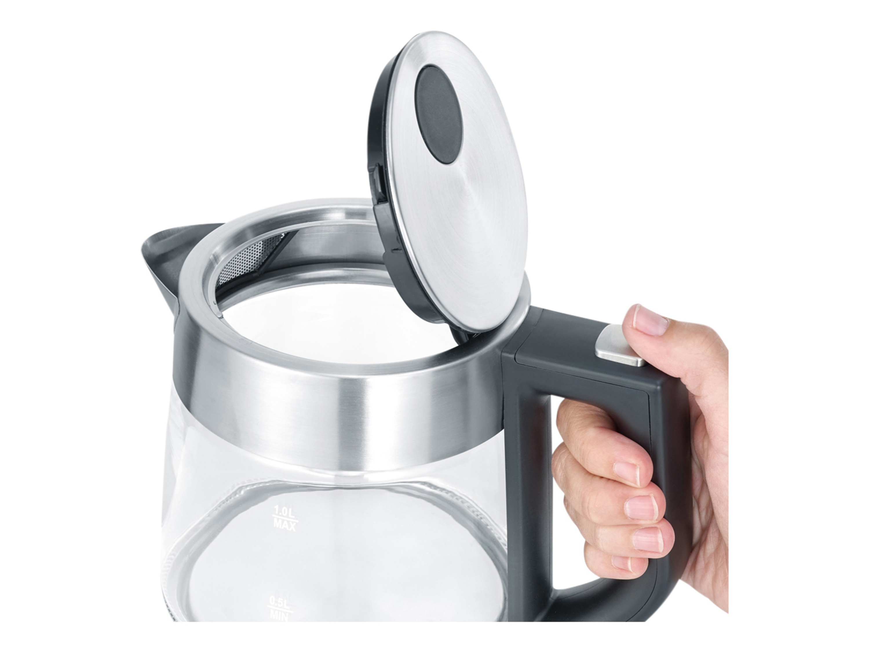 Severin WK 3468 Bouilloire protection contre la surchauffe acier inoxydable Contenance: 1 l 3